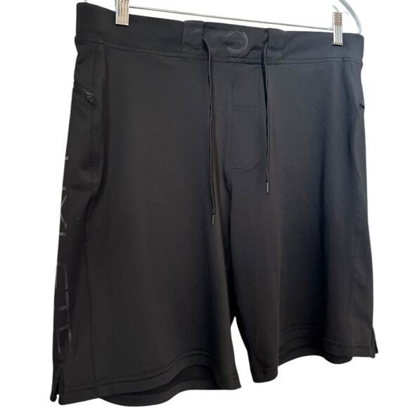 Hylete Above Knee black Shorts Running Gym Shorts elastic waistband size large - Picture 3 of 12